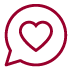 Heart bubble icon